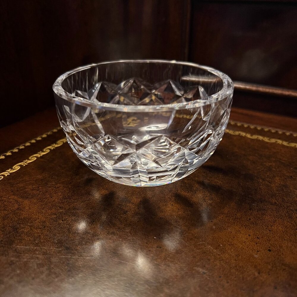Waterford Kerry Crystal Sugar Bowl Open Fine Dining Clear Glass Tableware Decor